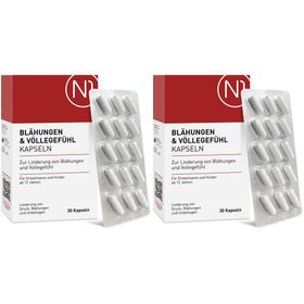 N1 Blähungen & Völlegefühl Kapseln - Natürliche Mineralerden + Simeticon