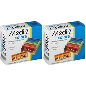 Medi-7 Medikamentendosierer für 7 Tage colore