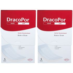 DracoPor Soft weiß 8 x 15 cm steril