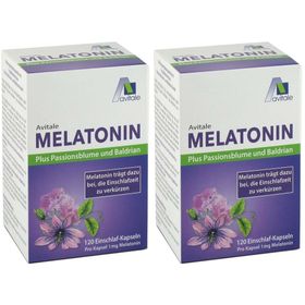 Melatonin plus Passionsblume und Baldrian