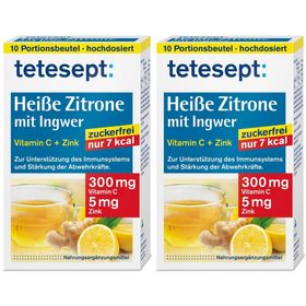 tetesept® Heiße Zitrone mit Ingwer zuckerfrei