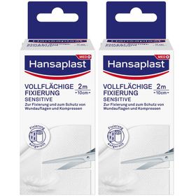 Hansaplast Vollflächige Fixierung Sensitiv | Hoher Tragekomfort| Extra flexibel | Atmungsaktiv | 2 m x 10 cm