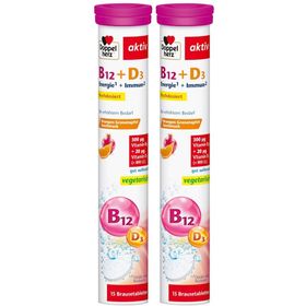 Doppelherz® aktiv Vitamin B12 + D3 Brausetabletten