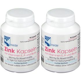 Schneider Zink Kapseln mit Vitaminen E, A und Biotin