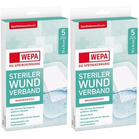 WEPA Wundverband wasserdicht 15 x 8 cm steril