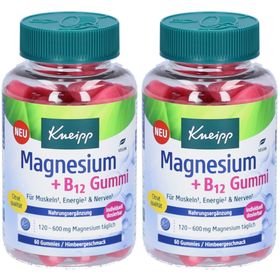 Kneipp Magnesium + B12 Gummies mit Himbeergeschmack