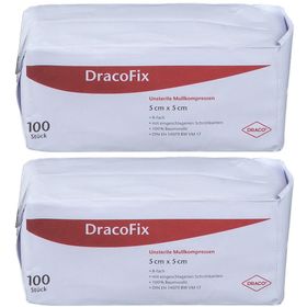 DracoFix Mullkompressen unsteril 8fach 5x5cm