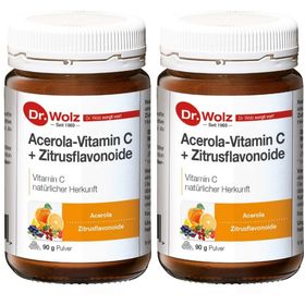 Dr. Wolz Acerola-Vitamin C + Zitrusflavonoide, mit Vitamin C und Zitrusflavonoide natürlicher Herkunft, 90 g