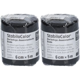 BORT StabiloColor® Binde 6 cm schwarz