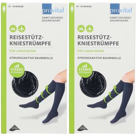 provital Reisekniestrümpfe Gr. 35-38 marine