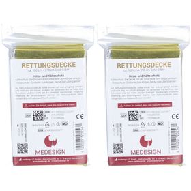 Rettungsdecke go 210 x 160 cm gold/silber