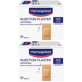 Hansaplast® Universal Injektionspflaster I wasserfest I 4 cm x 1,9 cm I 100 Stück