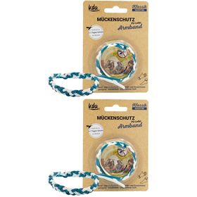 KDA® Mückschutzarmband PU-Leder maritim