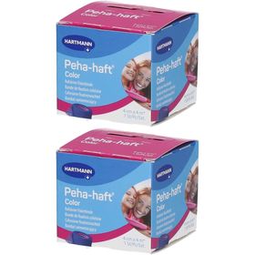 Peha-haft® Color latexfrei Fixierbinde 4 cm x 4 m blau