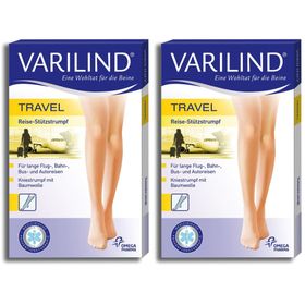 VARILIND® Travel Kniestrümpfe 180 DEN schwarz Gr. L (42,5-45)