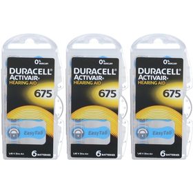 DURACELL HÖRGERÄTEBATTERIE GRÖSSE 675