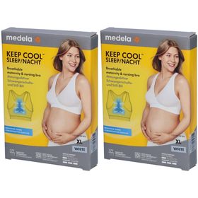 medela Keep Cool™ Schlaf-Bustier für Schwangerschaft und Stillzeit weiß, Gr. XL
