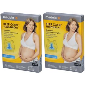 medela Keep Cool™ Schlaf-Bustier für Schwangerschaft und Stillzeit schwarz, Gr. XXL