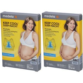 medela Keep Cool™ Schlaf-Bustier für Schwangerschaft und Stillzeit weiß, Gr. XXL