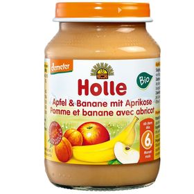 Holle Apfel & Banane mit Aprikose ab dem 6. Monat