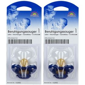 Baby-Frank® Sauger in Kirschform klein gr.Scheibe dunkelblau