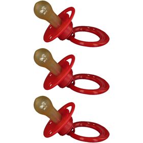 Dr. Junghans® Beruhigungssauger Kirschform Latex 0-6 Monate rot