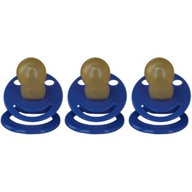 Dr. Junghans® Beruhigungssauger kirschform Latex ab 6 Monaten Dunkelblau
