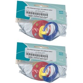 Beruhigungssauger Kirschform Latex Bunt ab 6 Monaten