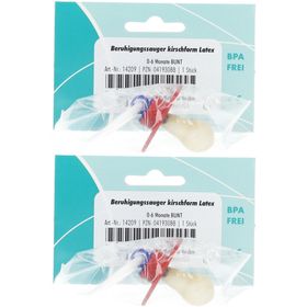 Dr. Junghans® Beruhigungssauger kirschform Latex 0-6 Monate bunt