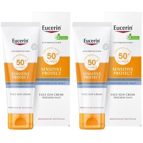 Eucerin® Sensitive Protect Face Sun Creme LSF 50+ – sehr hoher Sonnenschutz für trockene und empfindliche Gesichtshaut