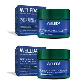 Weleda Blauer Enzian & Edelweiss Festigende Nachtpflege - nährt intensiv & mindert tiefe Falten