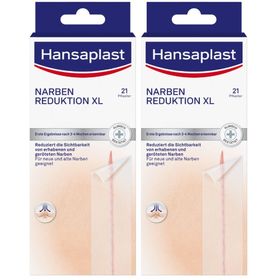 Hansaplast Narben Reduktion XL | Pflaster für Narben | Wasserfeste Narbenpflaster | 21 Stk.