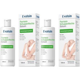 Evolsin® Psoriasis Schuppenflechte Balsam 100ml - Schuppenflechte Salbe gegen Juckreiz und zur Beruhigung gereizter Haut-  OHNE KORTISON - patentierte Wirkweise