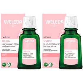 Weleda Sensitiv Multi-Effekt Gesichtsöl – Natürliches, parfümfreies Öl mit 3 Inhaltsstoffen für beruhigte Haut und Augen-Make-up-Entfernung
