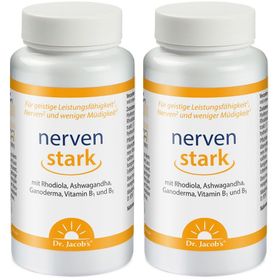 Dr. Jacob's nervenstark – Rosenwurz (Rhodiola) Ashwaganda Reishi-Pilz Vitamin B1