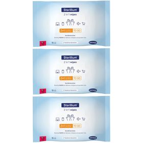 Sterillium 2 in1 Desinfektionstücher, praktische 2in1 Desinfektionstücher zur Hände- und Flächendesinfektion