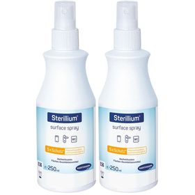 Sterillium surface spray, zur Schnelldesinfektion empfindlicher Oberflächen. Entfernt 99,99% der Bakterien, sowie z.B. Rotaviren