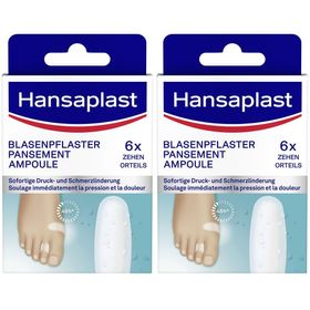 Hansaplast Blasenpflaster Klein | Wirksame Behandlung von Blasen | Blasenschutz | Sofortige Schmerzlinderung | Druckentlastung | Extra starke Haftung | 6 Stück