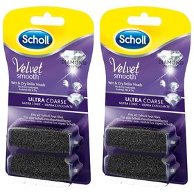 Scholl Velvet Smooth Pedi Wet & Dry Ersatzrollen Diamantpartikel ultrastark