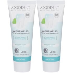 LOGODENT® Naturweiß Pfefferminz-Zahncreme – sanfte Aufhellung