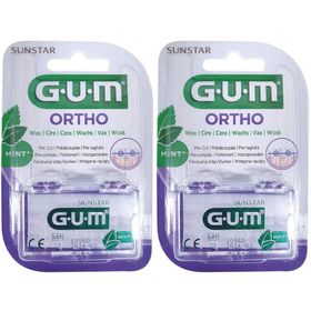GUM® Ortho Wachs Mint