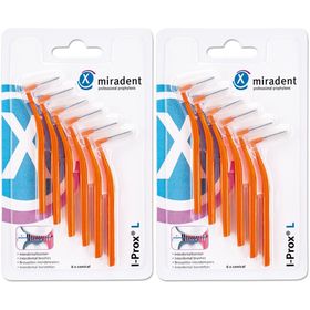 I-Prox® L – Interdentalbürsten 6er konisch, Orange – conical 0,8 mm