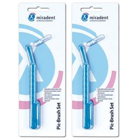 miradent Pic-Brush® Set blau large transparent 3,0 mm