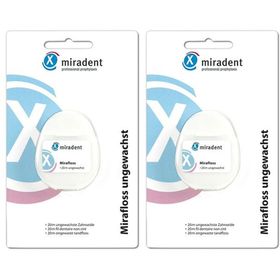 miradent Zahnseide Mirafloss 20 m ungewachst