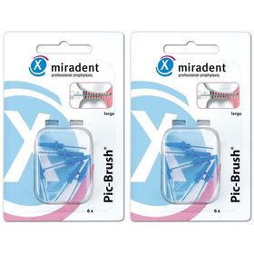 miradent Pic-Brush® Ersatz-Interdentalbürsten blau large 3,0 mm