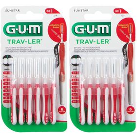 GUM® Trav-Ler® 0,8 mm Rot Kerze mit Kappe
