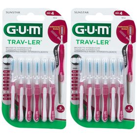 GUM® Trav-Ler® Interdentalbürsten 1,4 mm rosa mit Kappe