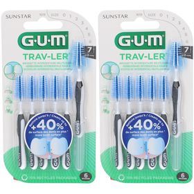 Gum® Trav-Ler Interdentalbürsten ISO7 2,6 mm – Antibakterieller Schutz