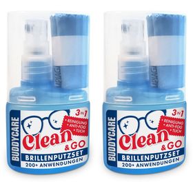 BUDDYCARE® Clean and Go Brillenputzset