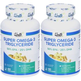 HEALTH+ Super Omega 3 Triglyceride Fischöl